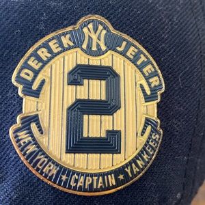 Yankees Derek Jeter Captain #2 New Era Official On-Field Baseball Cap Hat. MLB
